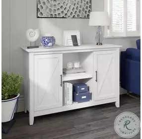 Key West Pure White Oak Accent Cabinet with Doors