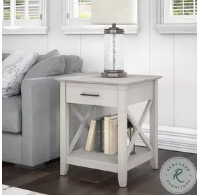 Key West Linen White Oak End Table
