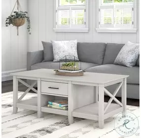 Key West Linen White Oak Coffee Table