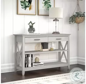 Key West Linen White Oak Console Table