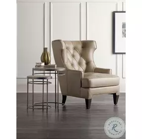 Bellmont Light Natural And Antique Bronze Metal Nest of Tables