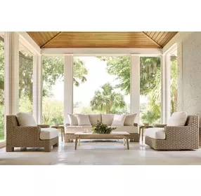 Aurora Sea Oat And Warm Shale Side Table