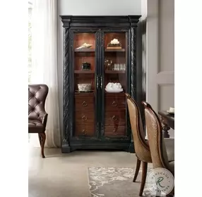 Charleston Black And Brown Display Cabinet