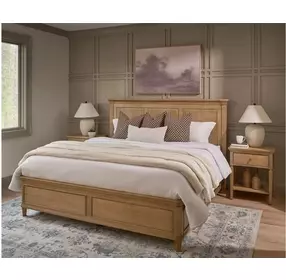 Oakmere Natural Storage Panel Bedroom Set