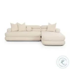 Lulu Cream Boucle Modular RAF Sectional