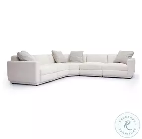 Perry Cream Chenille Modular L Sectional