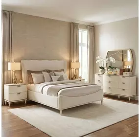 La Terrazza Creamy Pearl 2 Drawer Large Nightstand