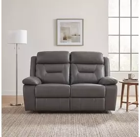 Laconia Dark Gray Double 63" Reclining Loveseat