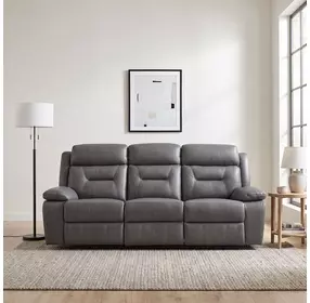 Laconia Dark Gray Double 87" Reclining Sofa