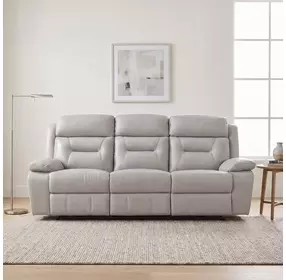 Laconia Silver Double 87" Power Reclining Sofa