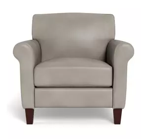 Lachlan Stone Leather Upholstered Accent Chair