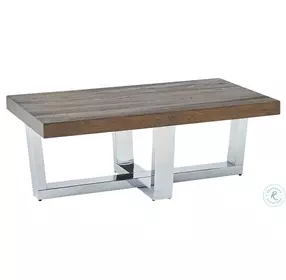 Laredo Chestnut And Chrome Occasional Table Set