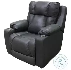 Challenger Monaco Graphite Power Headrest Wall Hugger Big Mans Recliner