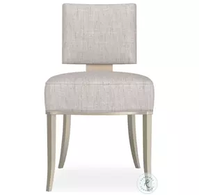 Reserved Seating Light Gray And Soft Silver Side Chair