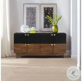 Amigo Black And Walnut Buffet