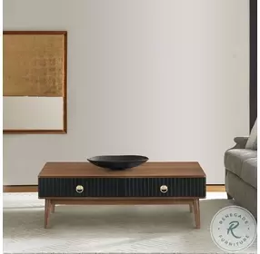 Amigo Black And Walnut Coffee Table