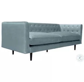 Annabelle Bluestone Velvet Sofa