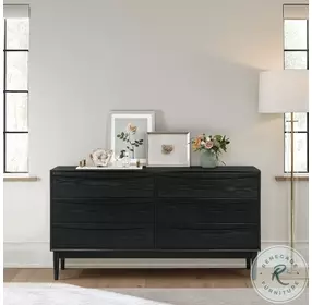 Artemio Black 6 Drawer Dresser
