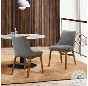 Azalea Charcoal Side Chair Set of 2