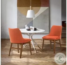 Azalea Orange Side Chair Set of 2