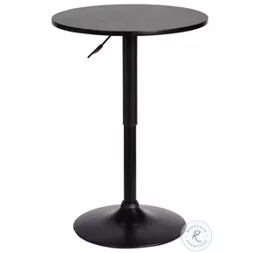 Bentley Black Adjustable Height Pub Table