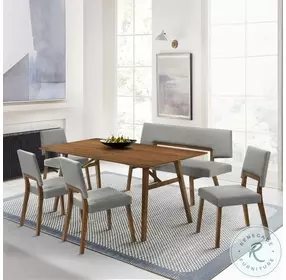 Channell Walnut Dining Table