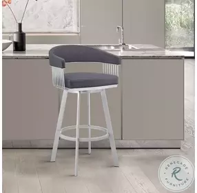 Chelsea Slate Gray 29" Swivel Bar Stool