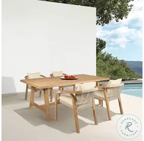 Cypress Blonde Outdoor Patio Dining Table