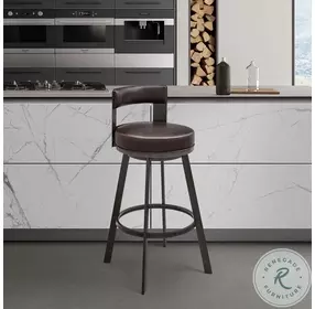 Flynn Brown 26" Swivel Counter Height Stool