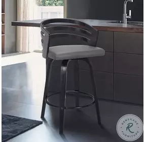 Jayden Gray Swivel 30" Bar Stool