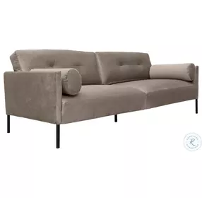 Michalina Fossil Gray Velvet Sofa