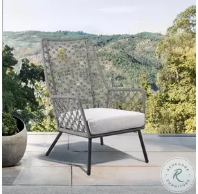 Marco Grey Rope And Cushion Outdoor Lounge Chair