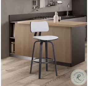 Pico Light Gray 26" Swivel Counter Height Stool