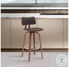 Pico Brown 26" Swivel Counter Height Stool