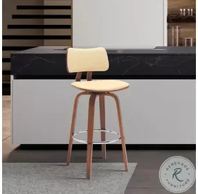 Pico Cream 26" Swivel Counter Height Stool