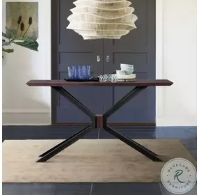 Pirate Coffee Bean Brush And Natural Black Modern Console Table