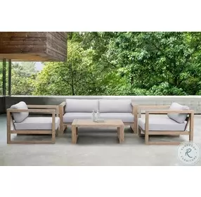 Paradise Light Eucalyptus Wood Outdoor Coffee Table