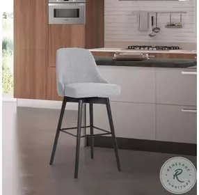 Sicily Light Gray 26" Swivel Counter Height Stool