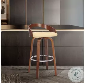 Sonia Cream Swivel 30" Bar Stool