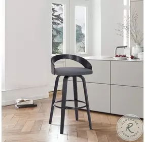 Sonia Gray 26" Swivel Counter Height Stool