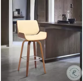 Tyler Cream Swivel 30" Bar Stool