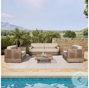 Vivid Brown Outdoor Patio Sofa