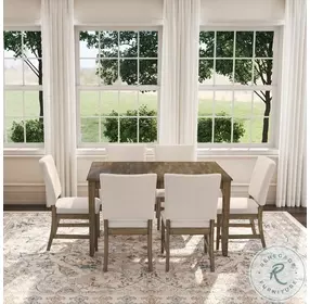 Leucadia Toasted Java Ladderback Upholstered Side Chair Set of 2