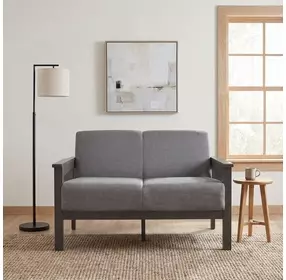 Lewiston Gray 50" Loveseat