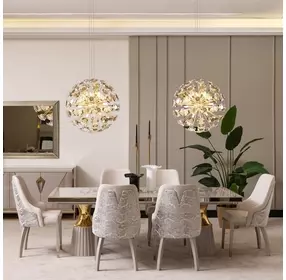 Carmela Shimmer Ivory 113" Extendable Rectangular Dining Table