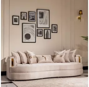 Carmela Almond Mansion Sofa