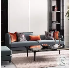 La Francaise Azure Blue Living Room Set