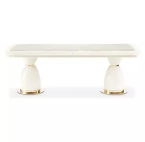 Lisbon Silken Matte Cream Dining Room Set