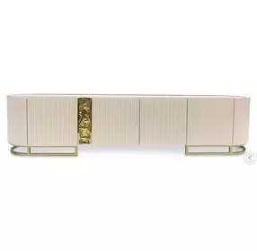 Barcelona Elegance Silken Matte Cream Media Cabinet