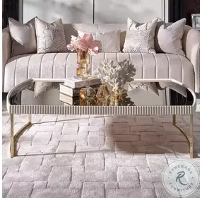 Lisbon Silken Matte Cream Cocktail Table